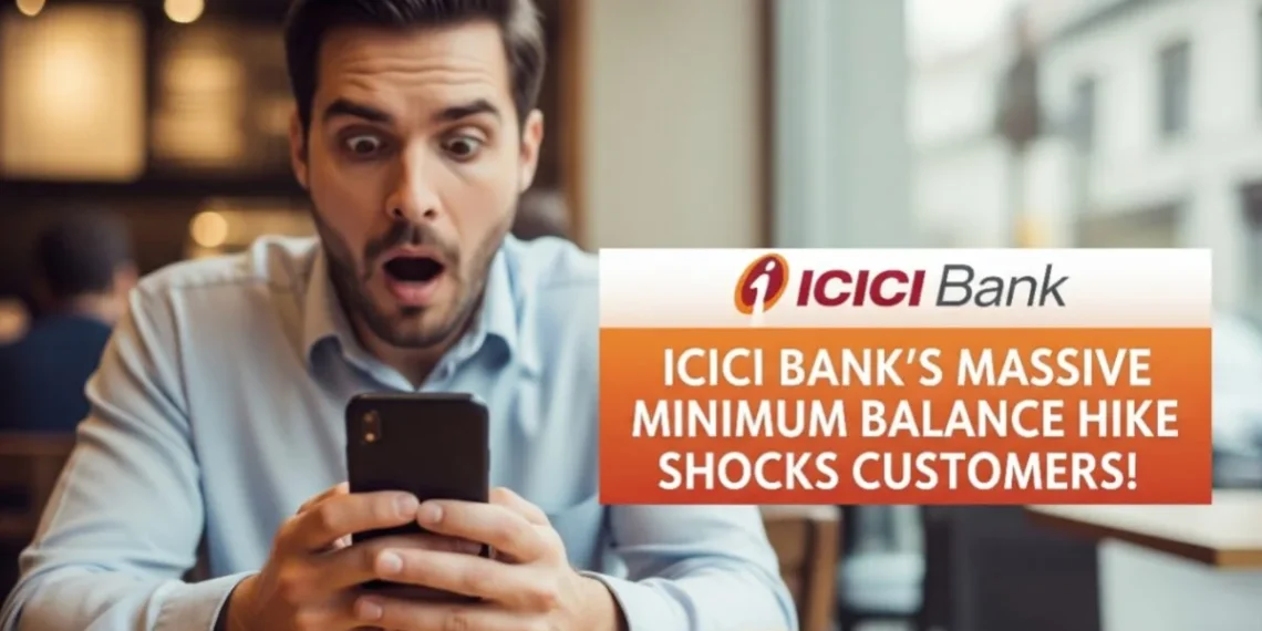 ICICI Bank’s Shocking Minimum Balance Hike — ₹50,000 Now Required for New Savings Accounts in Cities
