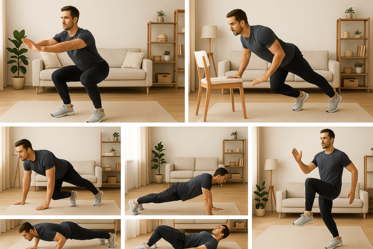 Easy 10-Minute Workout at Home (No Equipment + Diet Plan) 4 Easy 10-Minute Workout at Home (No Equipment + Diet Plan)