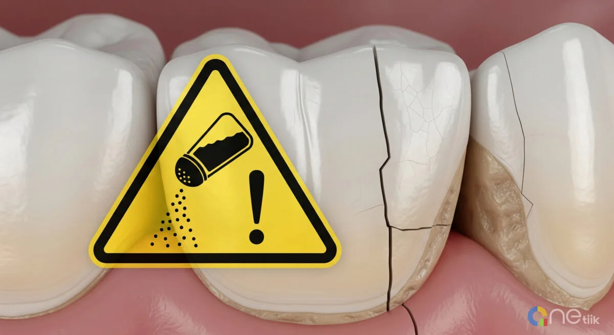 How Salt Keep Dental Problems Away - Side effects of brushing teeth with salt, enamel erosion, gum sensitivity