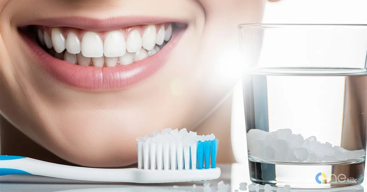 How salt keep dental problems away with brushing teeth, salt water rinse, and benefits of salt for teeth