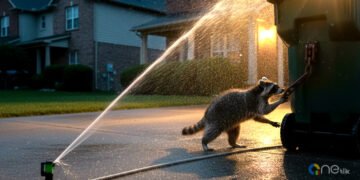 How to Get Rid of Raccoons - in Your Yard, Attic, Under the House Fast, Backyard at Night.