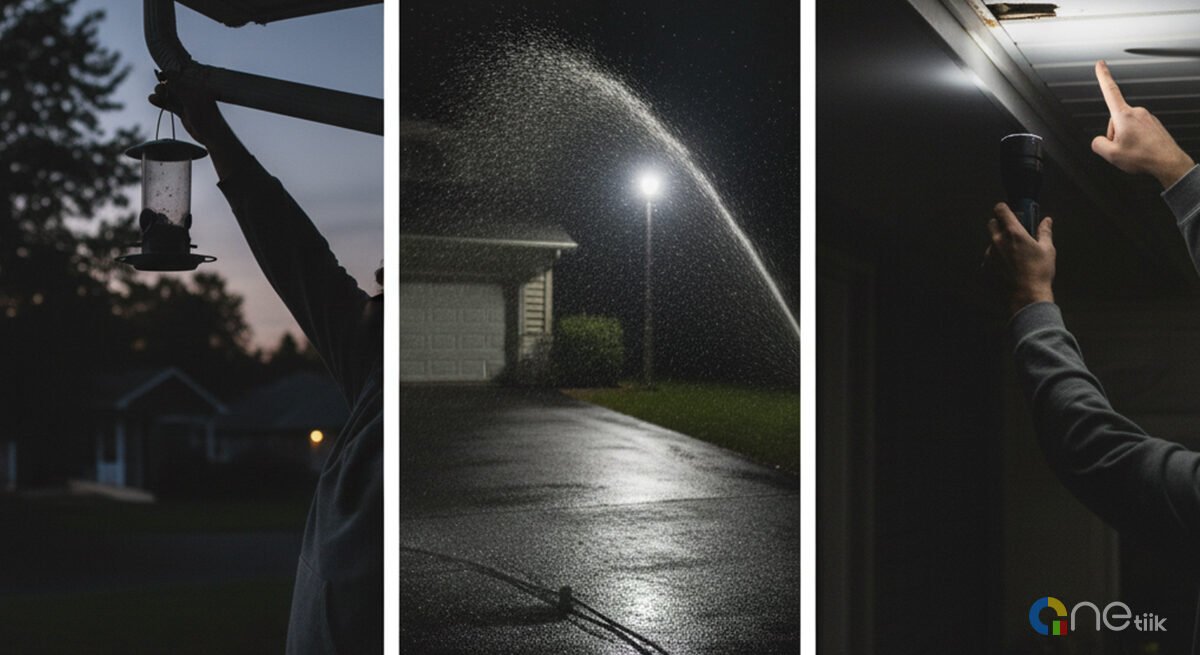 How To Get Rid Of Raccoons - In Your Yard, Attic, Under The House Fast, Backyard At Night. 3 First 72 hours: remove food, add motion deterrents, inspect for entries. - How to Get Rid of Raccoons - in Your Yard, Attic, Under the House Fast, Backyard at Night.