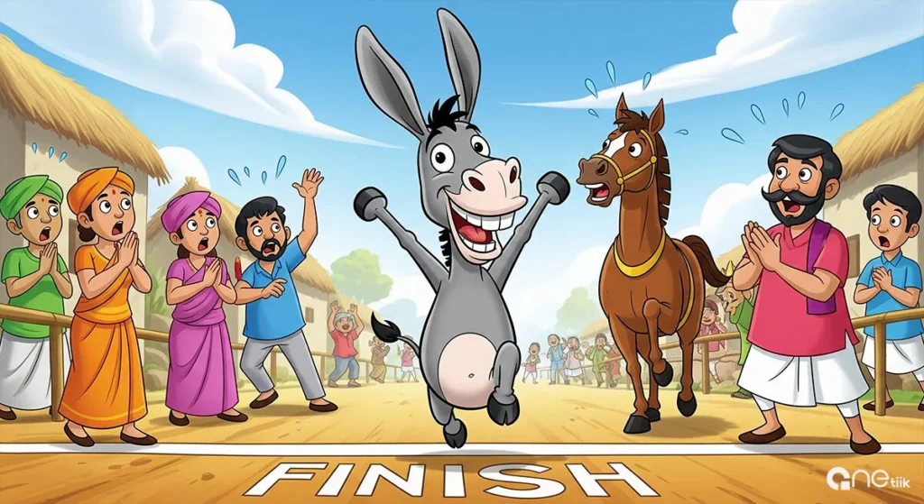 Victory of the Donkey: Funny Moral Stories In Hindi